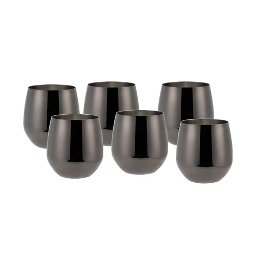 Echtwerk Rotweingläser Set, 6-tlg Edelstahl Kupfer-Edition - Stilvolles 6-teiliges Set bruchsicherer Rotweingläser aus Edelstahl. Ideal für Picknicks und Outdoor-Aktivitäten, hält Getränke länger kühl und ist eine umweltschonende Alternative zu Plastikbechern.