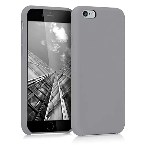 kwmobile Handyhülle für Apple iPhone 6 / 6S Hülle - Case Silikon - Kabelloses Laden - Schutzhülle Cover in Stone Dust