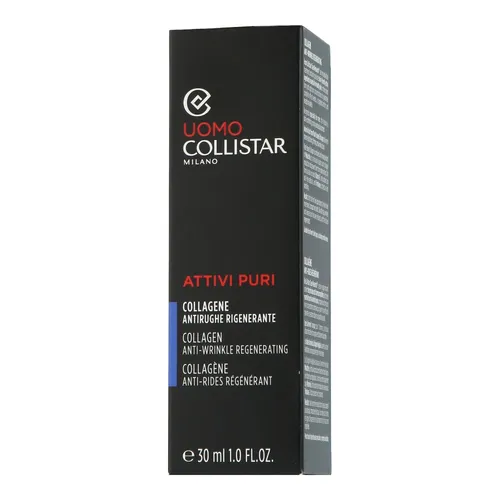 Collistar Linea Uomo Collagen Anti-Wrinkle Serum 30 ml - Gesichtspflege für Männer, intensiv regenerierendes Antifaltenserum mit hohem Kollagenanteil, glättet Falten und verbessert die Hautelastizität.