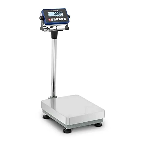 Steinberg Systems Präzisionswaage 60 kg - Hochgenaue Plattformwaage - Feinwaage mit 60 kg Gewichtsbereich und 0,002 kg Genauigkeit. Ideal für den Handel, mobil einsetzbar, einfach zu bedienen und mit großem LCD-Display für optimale Lesbarkeit.