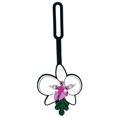 Lego Taschenanhänger – Botanische Orchidee (53660), Silikon-Gepäckanhänger, Urlaub, Kreuzfahrt, Koffer-Identifikation