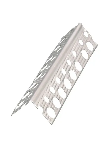 Stab Trockenbauprofil codiert Alu Eckwinkel 2,5 m - Wandleisten für Kantenschutz von Gipskartonplatten, mit geprickelter Oberfläche für optimale Haftung der Spachtelmasse – 50 Stück pro Packung, langlebig aus Aluminium.