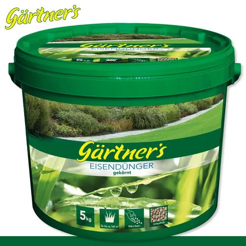 Gärtner’s 5 kg Eisendünger gekörnt im Eimer Vermoosung Spurenelemente Garten