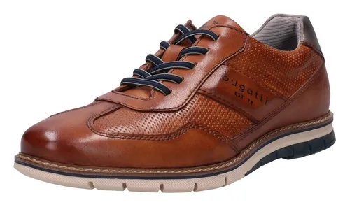 bugatti Herren Sneaker Cognac (6300), Weit und Bequem in braun von Bugatti