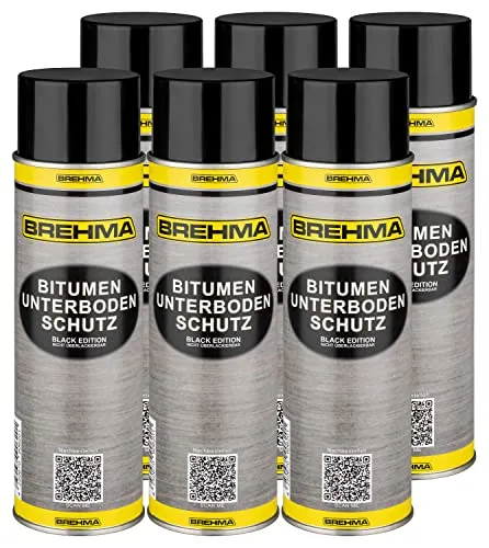 BREHMA 6X Bitumen Unterbodenschutz Black Edition 500ml