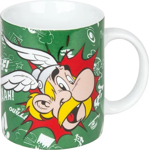Könitz Becher, Porzellan, Könitz Kaffeebecher Asterix Kaffeepott Büro Kaffeetasse Teetasse Sammel-Becher