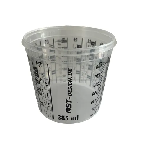 Mischbecher Messbecher Meßbecher 385 ml 0,385 L Lackbecher Skala Autolack 100