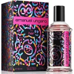 Emanuel Ungaro For Her Eau De Toilette Spray 100ml - Damendüfte mit blumigen Noten von Hibiskus und Rose, kombiniert mit würzigen Orangenaromen und einer süßen Vanillebasis für einen unwiderstehlichen Duft.