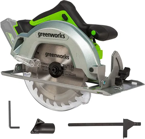 24V Akku Kreissäge Greenworks GD24CS ohne Batterie & Ladegerät