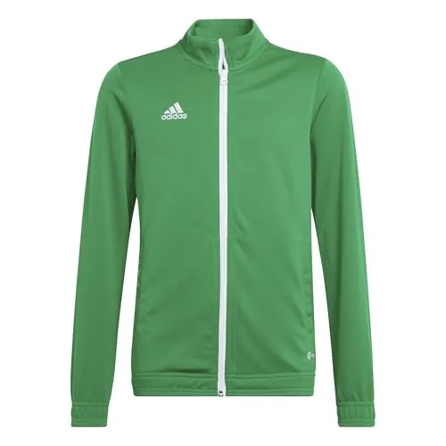 adidas Entrada 22 Track Top teagrn/white (ADCZ) 140 - adidas Jacke für Kinder, ideal für Freizeit und Sport, aus 100% recycelten Materialien für umweltbewusste Athleten. Mit AEROREADY Technologie für optimalen Komfort.