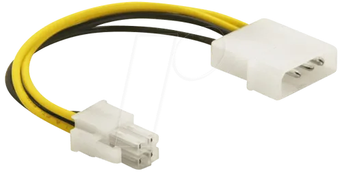DELOCK 82391 - Molex 4 Pin Stecker > P4 Pin Stecker, 15 cm