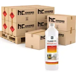 FLAMBIOL Bioethanol 240 kg - Bio-Ethanol 96,6% in praktischen 1 Liter Flaschen, ideal für Tischkamine und Gelegenheitsnutzer. Genießen Sie eine Brenndauer von 2-3 Stunden pro Liter und erleben Sie die vielseitige Anwendung in Ihrem Zuhause.
