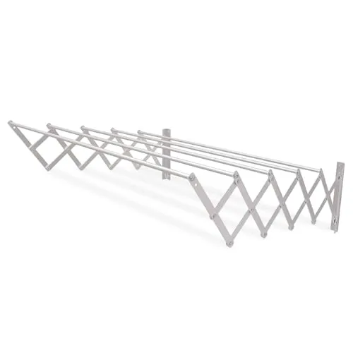 Amig – Ausziehbarer Wandwäscheständer in grau von AMIG