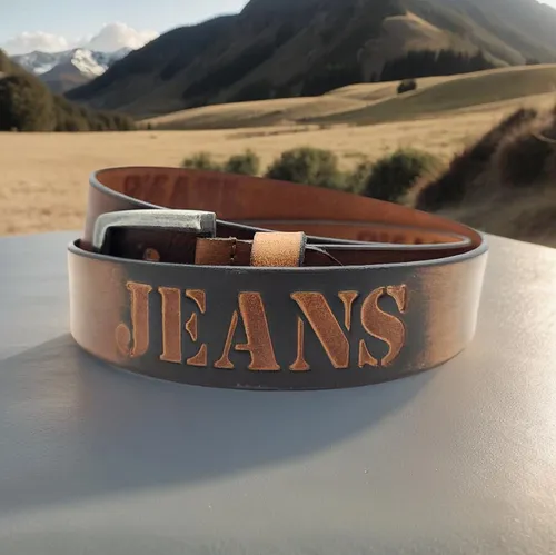 echt Leder Herren Gürtel Ledergürtel Büffelleder Jeansgürtel 95cm braun