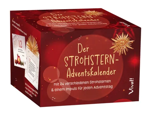 Der Strohsterne-Adventskalender: Impulse für jeden Adventstag - Advent & Weihnachten Geschenkbücher - Schenken Sie Freude mit täglichen Impulsen und besinnlichen Gedanken für die Adventszeit.