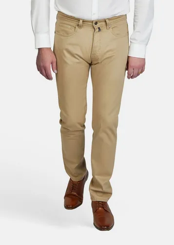 Pierre Cardin Straight-Jeans Lyon W35/L32 - Beigefarben - Bequeme Straight-Jeans aus 97% Baumwolle und 3% Elasthan für optimalen Tragekomfort. Ideal für lässige Outfits mit mittlerer Leibhöhe und tapered fit.