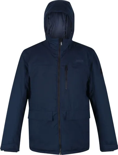 Regatta beheizte Winterjacke Herren Kapuze in Dunkelgrau, Größe 3XL - Wasserdichte und atmungsaktive Herrenjacke Volter Shield III für Outdoor-Abenteuer. Mit beheizbarem Design und praktischer Powerbank-Funktion bleibt Ihr Handy stets aufgeladen. Ideal für kalte Temperaturen!