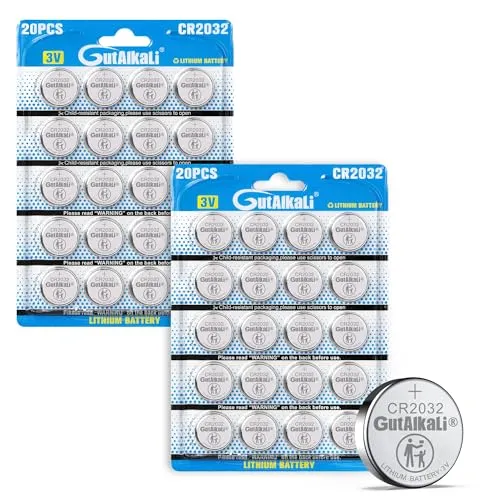 Bemb Lucky Batterien CR2032 Lithium Knopfzellen/Knopfbatterien (3V, 40-er Pack)