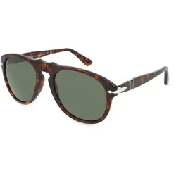PERSOL PO0649S Sonnenbrille - Hochwertige Herren-Sonnenbrille mit ovalem Design und elegantem Havana Green Rahmen, ideal für stilbewusste Männer.