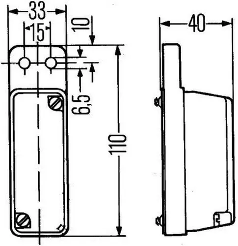 HELLA 2XS 003 168-081 Umrissleuchte