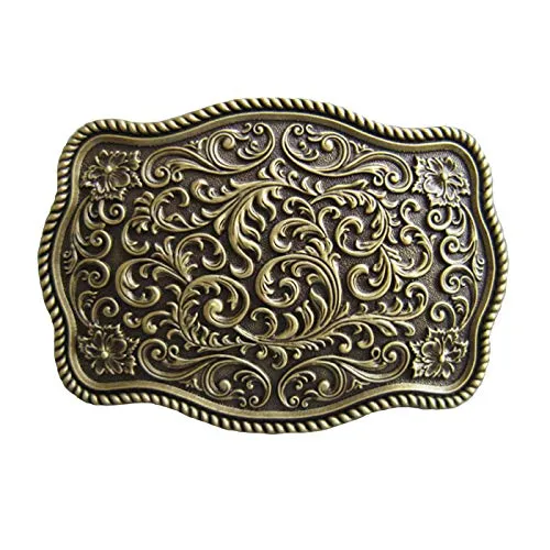 Piratenladen Buckle Western Country, Vintage, Cowboy, Messing, Gürtelschnalle