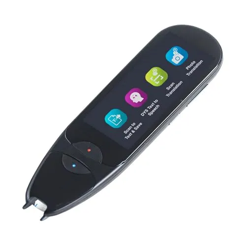 IRISPen Air 8 Übersetzungs- und Lesestift Schwarz, scannt, übersetzt und liest Texte offline vor, ideal für Schule und Legasthenie, OCR mit 48 Sprachen, für iOS, Android, Win & Mac Inkl Readiris PDF