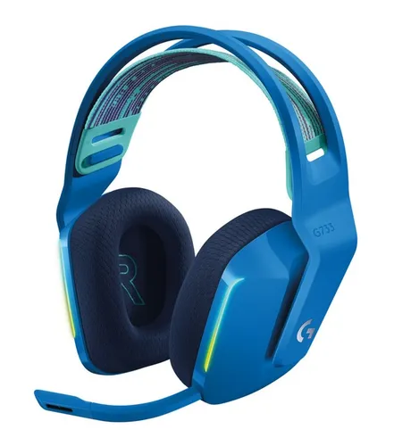 Logitech G733 LIGHTSPEED Gaming-Headset - Kabelloses Design mit 29 Stunden Akkulaufzeit, LIGHTSYNC RGB-Beleuchtung und BLUE VO!CE Mikrofon für ein immersives Spielerlebnis