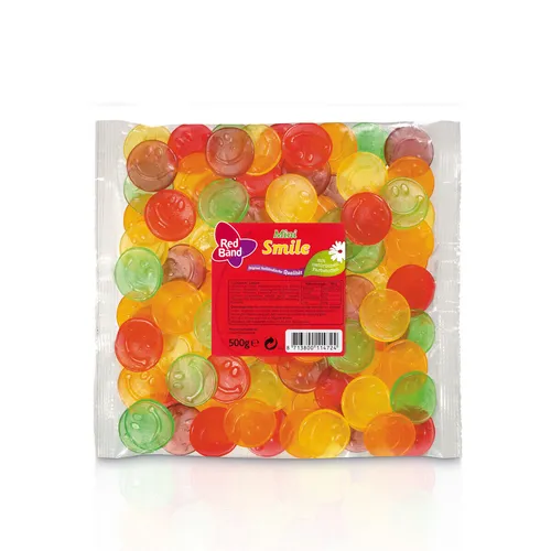 Red Band Mini Smile fruchtiges Fruchtgummi 5fach sortiert 500g