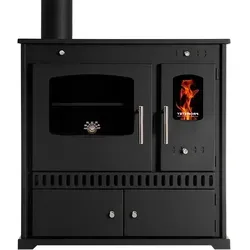 Holzofen PROMETEY Perfect Eco 7 kW mit Gusseisenplatte von Prometey