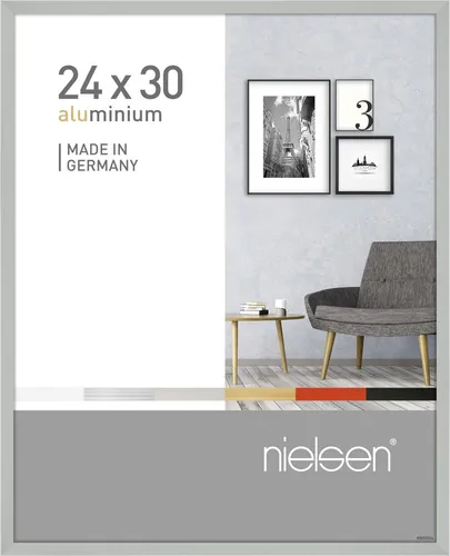 Bilderrahmen PIXEL BH 24x30 cm silber Fotorahmen