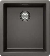 Schock Greenwich N-100S U Silverstone Granitspüle - Sanitäranlagen & Zubehör - Hochwertige Granitspüle mit Exzenterbetätigung, ideal für Unterschränke ab 45 cm, inklusive Mini Care Set für einfache Pflege.