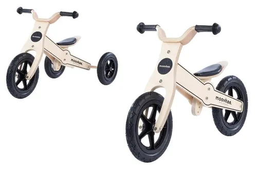 COIL Dreirad Lauflernrad 2in1 - Kinderfahrzeug aus Holz, wandelbar zwischen Dreirad und Laufrad, ideal für Kinder ab 2 Jahren und fördert die Balance und Motorik.