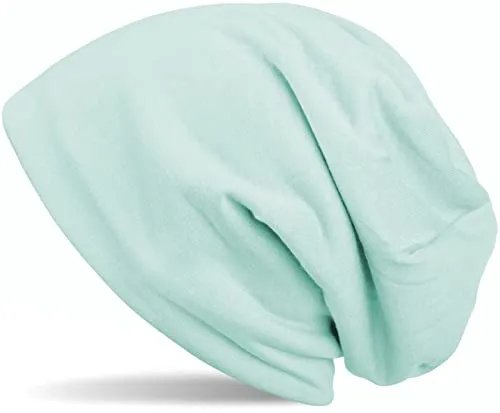 styleBREAKER Unisex Beanie Mütze Einfarbige mit Thermo-Fleece Futter, warme Winter Mütze gefüttert 04024008, Farbe:Mint hell
