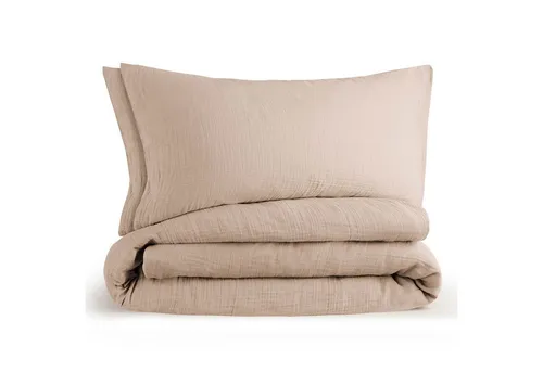 Blumtal Musselin Bettwäsche 4-teilig - Oeko-TEX zertifiziert und extra weich - Bettwäsche-Sets aus 100% Baumwolle, atmungsaktiv und pflegeleicht, ideal für warme Sommertage. Schadstofffrei und in Europa produziert.