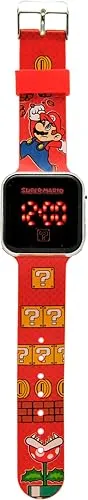 Super Mario LED Uhr Accutime Watch Corp UK CA Armbanduhr Nintendo
