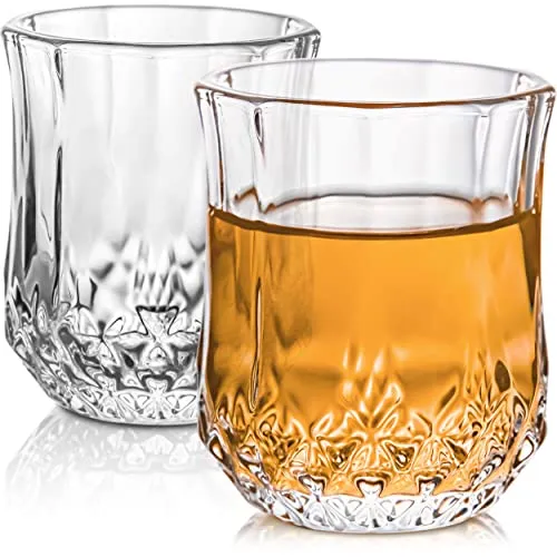 Praknu 6 Schnapsgläser aus Kristall Glas 4cl