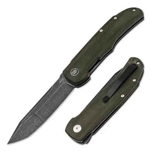Böker Plus Tac-Master Taschenmesser Nitro-V Micarta - Taschenmesser mit ergonomischem Griff und rostbeständiger Nitro-V Klinge, ideal für EDC-Anwendungen. Lebenslange Garantie für Qualität und Langlebigkeit.
