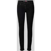 Damen Jeans MALIBU STRETCH TWILL Slim Fit XS in schwarz von Buena Vista