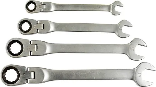 Easy Work Gabelgelenkschlüssel, verschiedene Größen, silber, 4-teilig (1 Set)