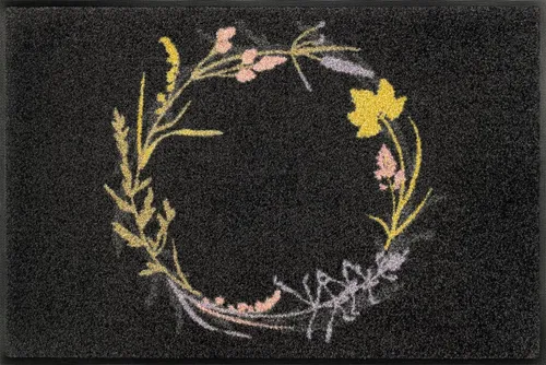 wash+dry by Kleen-Tex Fußmatte Nature Hoop, rechteckig - Hochwertige Fußmatte für Innen und überdachten Außenbereich, rutschhemmend und waschbar bis 60 Grad – der perfekte Schmutzfänger!