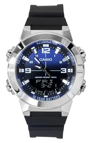 Casio Lässige Uhr AMW-870A-2AVDF – Robuste Gummi-Armbanduhr