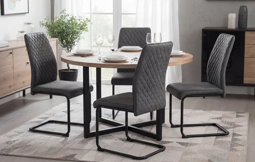 B&D home Freischwinger THEO 4er Set in schwarz von B&D home