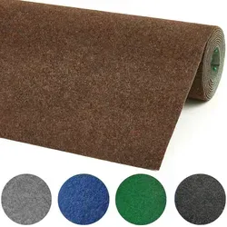 Rasenteppich Field Braun 200 x 600 cm – Kunstrasen für Balkon, Terrasse & Pool - Braun