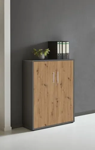 BMG Möbel Aktenschrank Office Edition 3 OH, abschließbar - Aktenschrank für modernes Büro, abschließbar und in 18 Farbkombinationen erhältlich, vereint stilvolles Design mit praktischem Stauraum.
