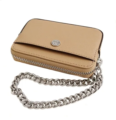 Michael Kors Jet Set Travel MD ZA Geldbörse in beige von Michael Kors