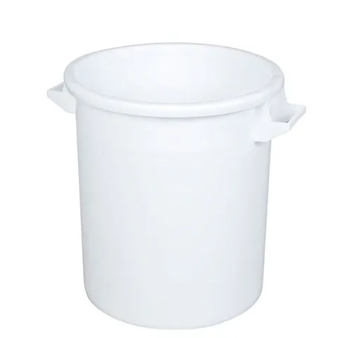 BRB-Lagertechnik Regentonne Rundtonne 50 Liter - Stabile und hygienische Regentonne, vielseitig einsetzbar, mit zwei Griffen für einfaches Tragen und spülmaschinenfestem Material.