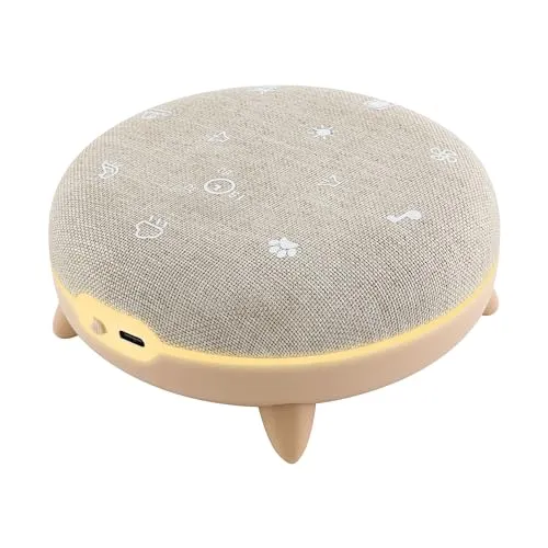 TERRAILLON ZEN BOX KID - Einschlafhilfe für Kinder - Hypnotische Einschlafhilfen mit 7 beruhigenden Klängen und 8 Lichtstimmungen, ideal für eine entspannte Schlafatmosphäre. Musik-Streaming via Bluetooth für individuelle Schlaflieder.