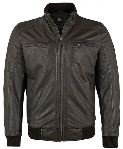 Otto Kern Lederjacke OK-101 Echtleder Herren Lederjacke Blouson Lammnappa dunkelbraun