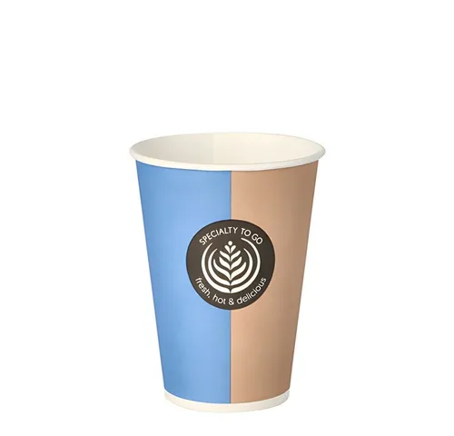 PAPSTAR Einwegbecher 3000 x Automaten Pappe To Go 0,18 l Ø 7,01 cm 9,2 cm Barista Time, Pappe, beschichtet