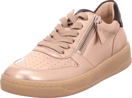 Gabor Sportliche Schnürschuhe Damen 31393839313235 Gold 38 1/2 EU - Elegante Damen Sneaker in Gold mit flexiblem, rutschfestem Profil. Ideal für den Alltag und optimal geeignet für individuelle Einlagen dank Wechselfußbett. Hoher Tragekomfort und sportlicher Look vereinen sich in diesem Gabor Modell.